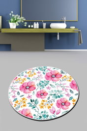 Mijölnir Alfombra de Baño Azalea 140 x 140 cm Multicolor